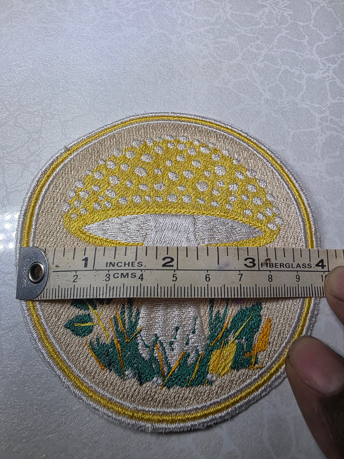 Toadstool Mushroom Embroidered Patch